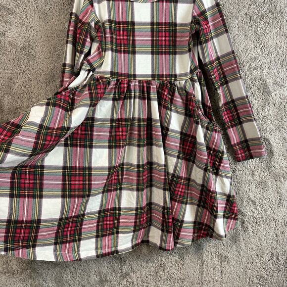 Hanna Andersson Red and White Plaid Kids Dress - Picture 5 of 11